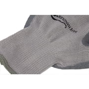 Safe Handler Ultra Stretch Thick Grip Gloves, Latex Crinkle Coated Grip, OSFM, Grey