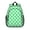Green and White, variant on Green and Black Checkered Pattern Backpack for School, Cute School Bag with Adjustable Shoulder Straps and Padded Back, 15"x11.42"x5.5"