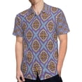 thumbnail image 4 of High Quality Hawaiian Shirts for Men Short Sleeve Aloha Beach Shirt Floral Summer Casual Button Down Shirts Blouses SZJL5B, 4 of 7