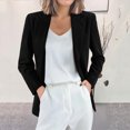 thumbnail image 4 of Casual Blazers for Women 2025 Corduroy Long Sleeve Notch Lapel Collar Open Front Business Casual Work Office Jacket, 4 of 6