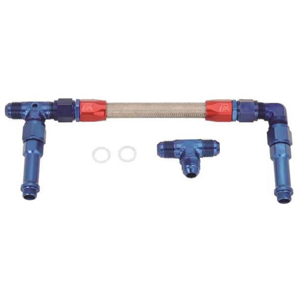 JEGS 100828 Dual Feed Fuel Line (Fuel Log) Kit for Demon Standard