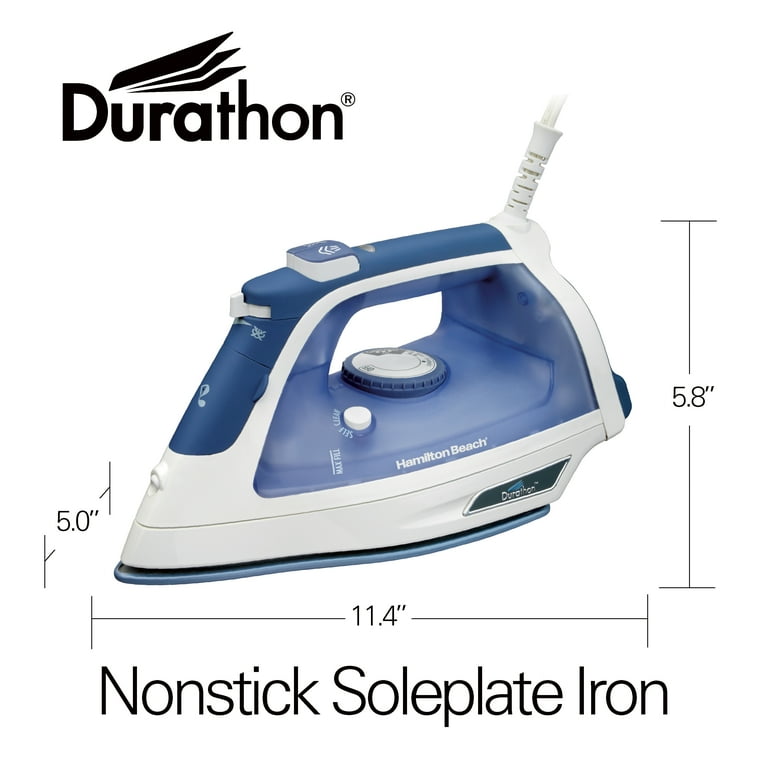 Hamilton Beach Full-Size Durathon Iron, White, | Model# 19800 