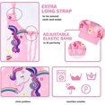 thumbnail image 2 of 2 Piezas Delantal Infantil Unicornio y Gorro de Chef Ajustable Delantal de Chef Infantil Disfraz de Cocina para Niñas Niños Cocinar, Pintar, Manualidades, Jardinería （60*40cm）, 2 of 5