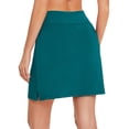 thumbnail image 3 of Pinspark Skorts for Woman with 4 Pockets Golf Skirts Knee Length High Waisted Tennis Skirt Built-in Shorts, 3 of 6