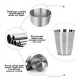 thumbnail image 2 of 75 Pcs Verres à Shooter en Acier Inoxydable Récipient de Boisson,30ml(1Oz) Tasse de Camping Voyage Café Thé,pour Whisky Tequila Liqueur, 2 of 7