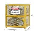 thumbnail image 2 of Durham EGCC4-50 35 x 30 x 30 in. Steel & Iron Horizontal Cylinder Storage Cabinet, Yellow, 2 of 2