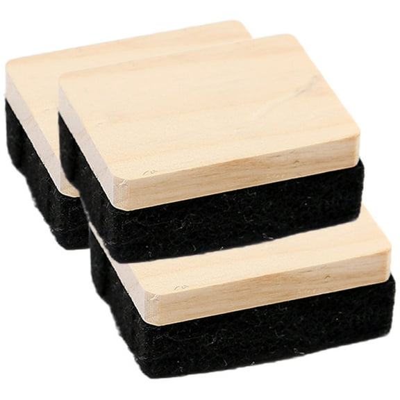 3 Pcs Black Board Eraser Felt Material Erasers