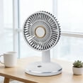 thumbnail image 5 of Portable Fan Rechargeable with Round Base, Desk Cooling Fan for Outdoor Travel Gift, 5 of 6