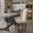 Beige LeatherSoft, variant on Emma + Oliver Brown LeatherSoft Parsons Chair with Mahogany Legs