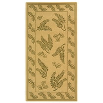 Safavieh Courtyard Euler Floral Indoor/Outdoor Area Rug, Natural/Olive, 2'7" x 5'