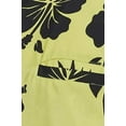 thumbnail image 5 of Stylore Hawaiian Shirt for Men Short-Sleeve Button-Down Shadow Hibiscus Green Black 3XL, 5 of 6