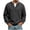 Black, variant on Men's Long Sleeve V-Neck Layered Look Casual Tee Shirt