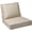 Beige, variant on Outdoor Deep Seat Cushions with Double Welted Pillow, Waterproof, Fade-Resistant Patio Furniture Replacement Cushions, 25.5" x 25.5" x 5" + 25.5" x 19", Beige