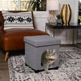 thumbnail image 5 of BIRDROCK HOME Pet House Ottoman - Grey, 5 of 6