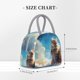 thumbnail image 2 of Disketp Blue Sky Winged Cat Bolsa Térmica para Almuerzo, Lonchera con Abertura Amplia y Gran Capacidad, Organizador Reutilizable para Mujeres, Hombres y Adultos, 2 of 6