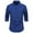 Dark Blue, variant on Hvyesh Men Dress Shirts Spring Long Sleeve Wrinkle-Free Work T-Shirt Casual Button Down Shirts Business Party Dress Shirts