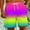 Multicolor#11, variant on Handshe Gradient Printing Loose Fit Shorts for Mens Summer Fall Beach Hawaiian Ruched Trousers Pants Shorts Mens 2025