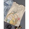thumbnail image 3 of Hello Spring Basket T-Shirt Women -Smartprints Designs, Female 3X-Large, 3 of 4