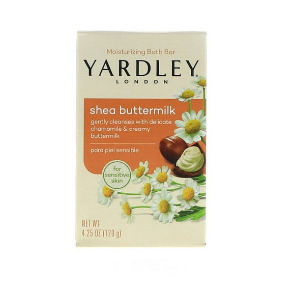 Yardley Shea Buttermilk Bath Bar 4.25 oz 6 Pack