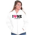 thumbnail image 4 of I Love Me Funny Flirty Valentines Day Zip Hoodie Sweatshirt Women Brisco Brands S, 4 of 6