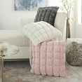 thumbnail image 5 of Nourison Sofia Quilted Swarovski Rose 20" x 20" Throw Pillow, 5 of 6