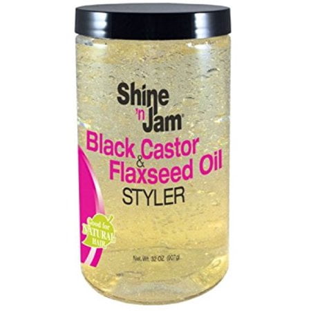 AmPro Shine N Jam Black and Castor Flaxseed Oil 32 oz