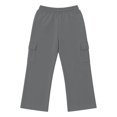 thumbnail image 3 of Boys Girls Sweatpants Straight Wide Leg Baggy Pants Kids Open Bottom Athletic Basic Casual Trousers Fall Winter Clothing 5-16Y, 3 of 10