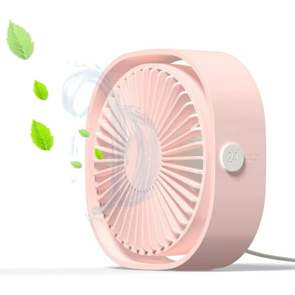 Small Desk Fan,Portable Personal Desktop Mini Fan 3 Speeds Cooling Table Fan Powered by USB for Home Office Bedroom Indoor Car Outdoor Travel