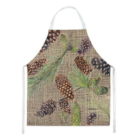 

Carolines Treasures 8735APRON Pine Cones Apron Large multicolor