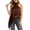Tank 33#Brown, variant on Women's Tank Tops Elegant Asymmetrical Halter Neck Satin Camisole with Lace Trim Detail for Formal Business Summer Daily Wear