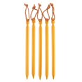 thumbnail image 2 of 5x Piquets de Tente en Alliage d'Aluminium Clous Épingle de Sol Accessoire de Camping Randonnée Jaune, 2 of 8