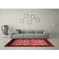 thumbnail image 3 of Ahgly Company Indoor Square Oriental Red Industrial Area Rugs, 8' Square, 3 of 4