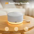 thumbnail image 2 of White Noise Machine,24 Soothing Sounds with Night Light,Powerful Battery, 5 Timer Memory White Noise for Baby Adults, 2 of 5