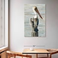 thumbnail image 2 of Elephant Stock Classic Brown Pelican Wall Art - Vertical Multi Panel Canvas - Living Room Wall Decor - Animal Multi Panel - Brown And Blue Decor By Stellar Design Studio - 42" x 65", 2 of 4