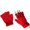Red, variant on HJYCHN Winter Gloves for Men Women Fingerless Touchscreen Solid Color Ribbed Texture Design Thermal Gloves Black One Size