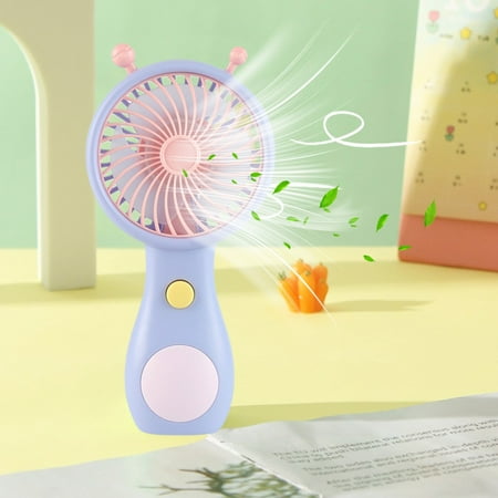 

Nhthy Mini Handheld Fan USB Rechargeable Portable Cooling Compact Handheld Fan Long Working Time Low Noise Fashionable Summer Accessory Stylish Handheld Fan Ideal Gift. Purple