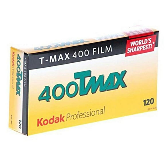 Kodak T-Max 400, 400TMY, Black & White Negative Film ISO 400, 120 Size, Pack of 5