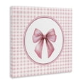 thumbnail image 2 of Stupell Industries Traditional Pink Bow with Circular Gingham Canvas Art, 17 x 17, by Christine Simpson Art, 2 of 8
