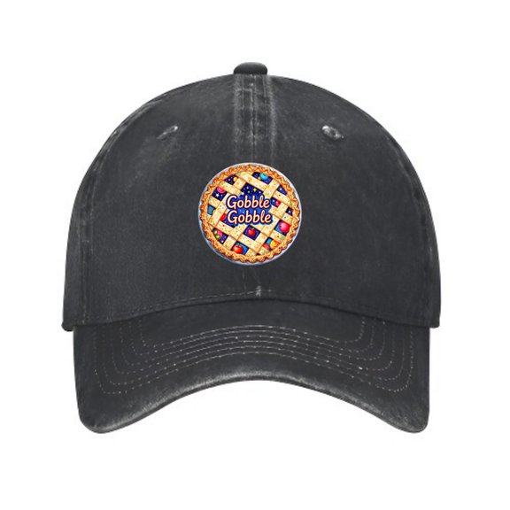 Signetis Gobble Gobble Apple Pie Baseball Cap, Washed Cotton Dad Hat