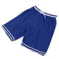 thumbnail image 4 of Pantalones cortos deportivos ANGGREK de baloncesto azul de secado rápido para hombre poliéster con bolsillo, 4 of 8