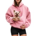 thumbnail image 3 of Shadoumai Hoodie with Dog Pouch Snack Hoodie With Pouch Oversized Pet Hoodies Carrier Large Pocket Hooded Sweatshirt for Puppy Kitten Dogs Holder, 3 of 8