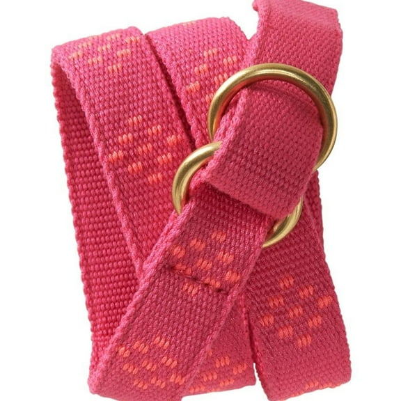 Aeropostale Womens Polka Dot Webbed Woven Belt, Pink, Large