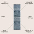 thumbnail image 3 of JONATHAN Y MOROCCAN HYPE 2 x 8 Runner Rug, Arta Moroccan Vintage Geometric - Navy/Cream, MOH106A-28, 3 of 3