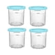 thumbnail image 1 of El vaso para pintas de helado se puede usar para almacenar varios tipos de postres como helado, sorbete, helado y más. 2., 1 of 5