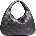 thumbnail image 1 of Woven Leather Hobo Bag for Women, Top-handle Shoulder Tote Bag Large Capacity Woven Handbag Underarm Bag Shopper Travel Bags, 1 of 5