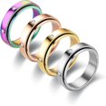 thumbnail image 1 of Anxiety Rings Fidget Rings for Women Stress Relief Spinner Rings for Teen Girls Stress Rings 4Pcs 6MM Titanium Steel Rings Size 5-12_Gift Of G, 1 of 4