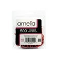 thumbnail image 6 of Amelia Beauty | 1/2in, Red, Elastic Rubber Band Pony Tail Holders | Made in USA, Ideal for Ponytails, Braids, Twists, Dreadlocks, Styling Accessories for Women, Men and Girls | 500 Pack, 6 of 9