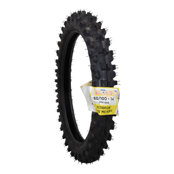 Pirelli Scorpion 60/100-14 29M MX32 Mid Soft Front Motocross Dirt Bike Tire with Keychain