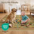 thumbnail image 4 of ODIKA 4'x6' Ultra-Soft Area Rug, Circle Print Door Saguaro Prickly Pear Motif Border Doormat None Washable, Bare feet friendly, Silk-Touch for Bedroom Home office, 4 of 7