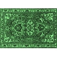 thumbnail image 1 of Ahgly Company Indoor Rectangle Persian Emerald Green Traditional Area Rugs, 2' x 5', 1 of 4
